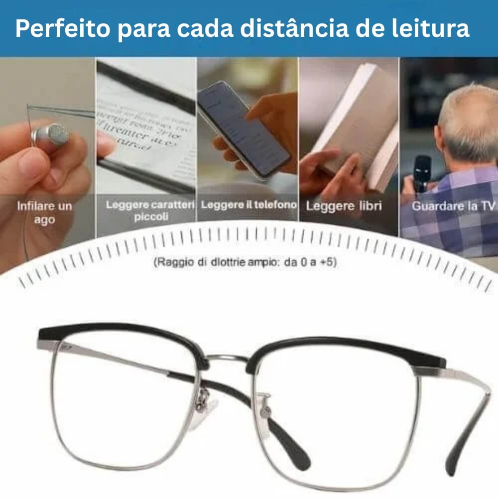 Óculos Inteligentes Anti-Raios - Vision™ + Capa de Couro + Frasco Limpa-lentes 500ml Gratis