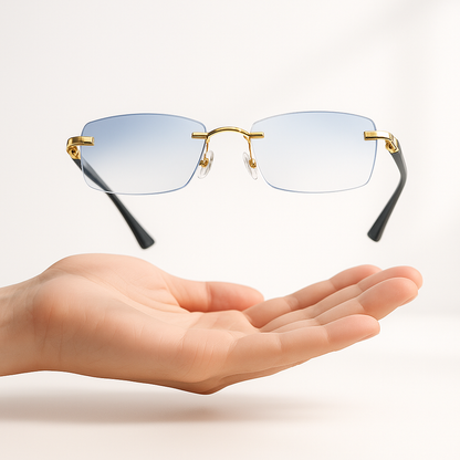 2X1 Óculos Inteligentes Anti-Raios - Vision™ + Capa de Couro + Frasco Limpa-lentes 500ml LIVRE