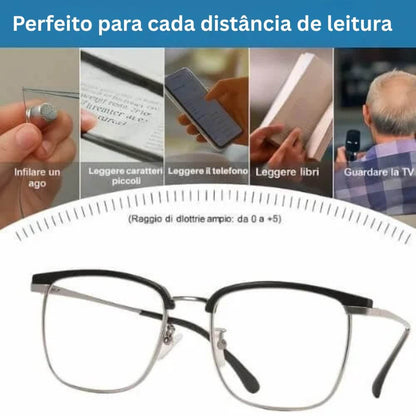 Óculos Inteligentes Anti-Raios - Vision™ + Capa de Couro + Frasco Limpa-lentes 500ml Gratis