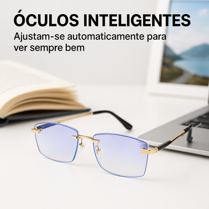 2X1 Óculos Inteligentes Anti-Raios - Vision™ + Capa de Couro + Frasco Limpa-lentes 500ml LIVRE