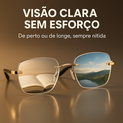 2X1 Óculos Inteligentes Anti-Raios - Vision™ + Capa de Couro + Frasco Limpa-lentes 500ml LIVRE